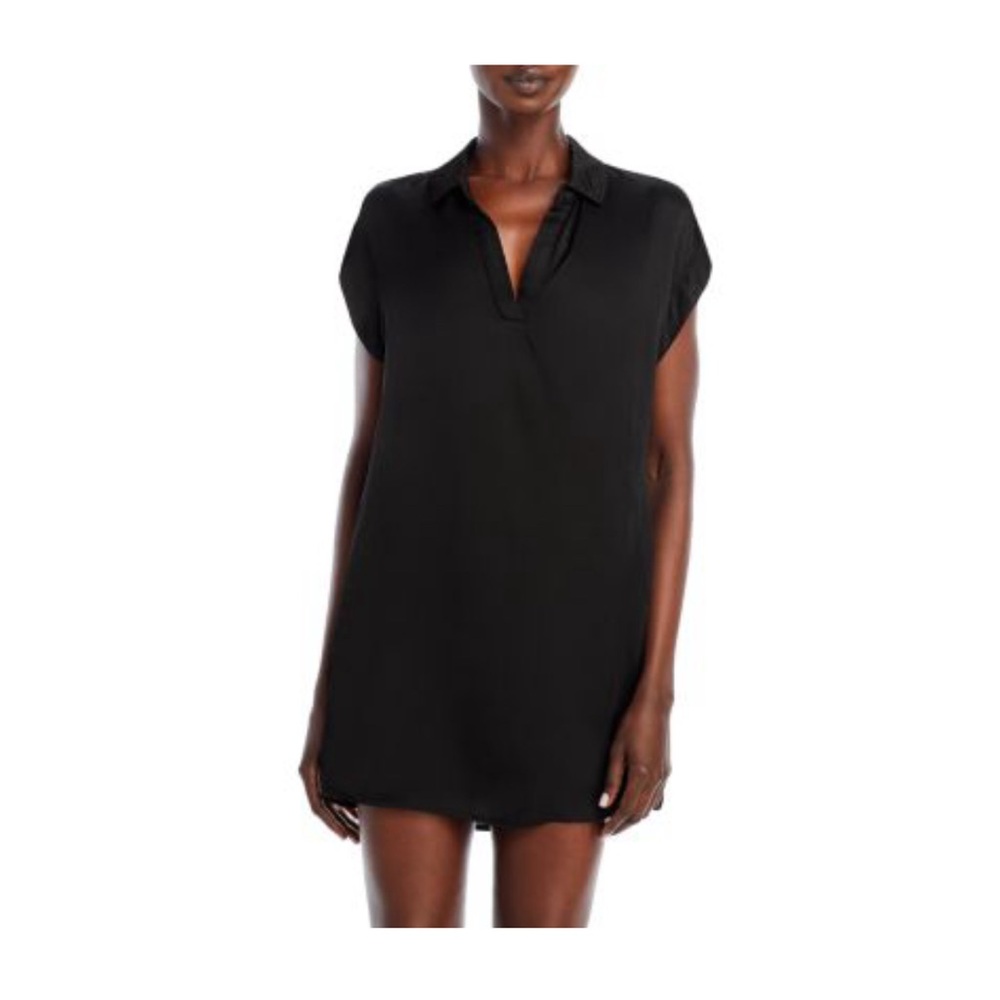 ✨3/$20 Anthropologie Cloth & Stone black collared mini dress